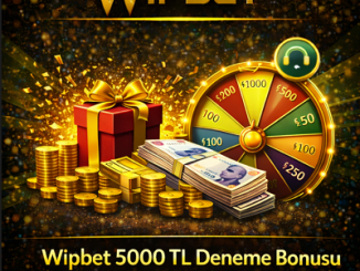 Wipbet 5000₺ deneme bonusu spor ve casino 3x çevrim şartlarını gösteren kampanya bannerı.