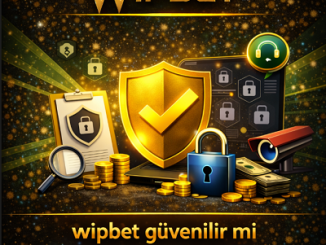 Wipbet güvenilir mi bannerı, güvenlik simgeleri ve inceleme temalı görsel wipbetgir.com
